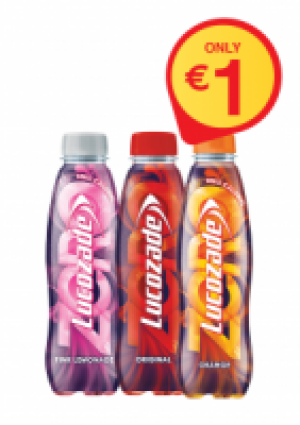 LUCOZADE Zero Pink /Original/Orange 380ml ONLY 1