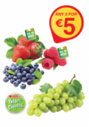 FRESH CHOICE Strawberries / Raspberries / Green Grapes Seedl