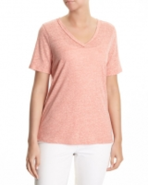 Solid Linen Mix T-Shirt