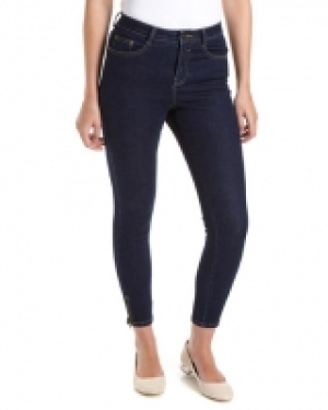Jessie Mid Rise Skinny Fit Zipper Jeans