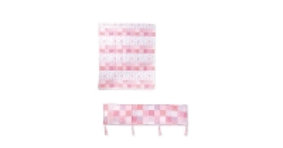 Pink Bumper & Quilt Set