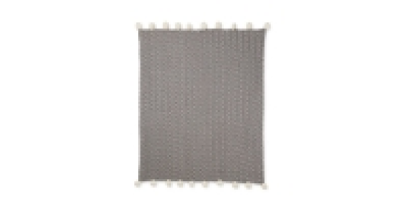 Zig Zag Pom Pom Throw