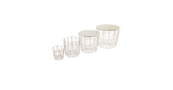 Grey Wire Storage/Table 4 Pack