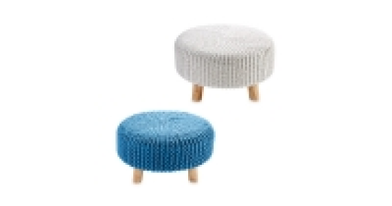 Kirkton House Knitted Footstool