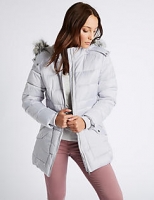 Marks and Spencer  Satin Padded Jacket with Stormwear