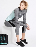 Marks and Spencer  Performance Marl Top & Cropped Leggings Set