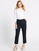 Marks and Spencer  PETITE Cotton Rich Chino Slim Leg Trousers