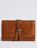 Marks and Spencer  Leather Pin Detailed Purse with Cardsafe