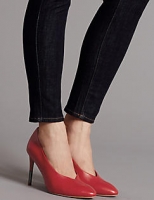 Marks and Spencer  Leather Stiletto Heel Court Shoes