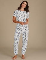 Marks and Spencer  Cotton Rich Printed Short Sleeve Pyjamas