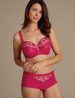 Marks and Spencer  Embroidered Set with Non-Padded Full Cup DD+