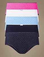 Marks and Spencer  5 Pack Cotton Rich Midi Knickers