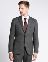 Marks and Spencer  Grey Textured Tailored Fit Suit