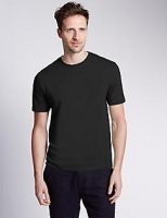 Marks and Spencer  Pure Cotton Regular Fit T-Shirt with StayNEW