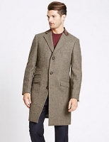 Marks and Spencer  Pure Wool Single Breasted Overcoat