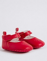 Marks and Spencer  Kids Leather Riptape Pram Shoes