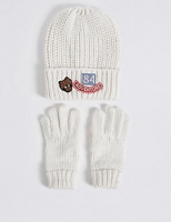 Marks and Spencer  Kids Hat & Gloves Set