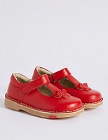 Marks and Spencer  Kids Leather Walkmates Riptape T-Bar Shoes