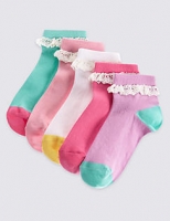 Marks and Spencer  5 Pairs of Cotton Rich Socks with Freshfeet (12 Months - 14 