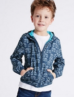 Marks and Spencer  All Over Print Hooded Jacket with Stormwear (3 Months - 5 Ye