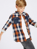 Marks and Spencer  Pure Cotton Checked Shirt (3-14 Years)