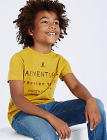 Marks and Spencer  Cotton Rich Short Sleeve Top (3-14 Years)