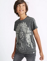 Marks and Spencer  Cotton Blend Star Wars Top (3-14 Years)
