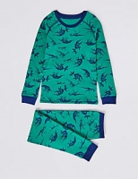 Marks and Spencer  Cotton Blend All Over Print Thermal Set (18 Months - 16 Year