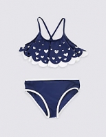 Marks and Spencer  2 Piece Frill Bikini Outfit with Lycra® Xtra Life (5-14 Year