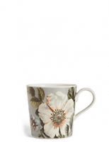 Marks and Spencer  Dovecote Grey Floral Mug