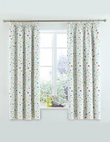 Marks and Spencer  Star Print Pencil Pleat Curtains