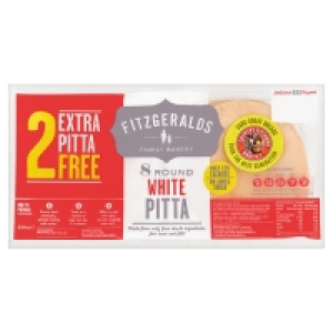 Country Kitchen Round Pitta White 10 For 8