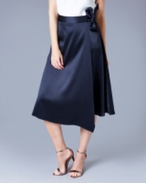 Gallery Satin Wrap Skirt