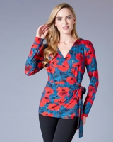 Dunnes Stores  Gallery Floral Wrap Top