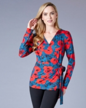 Gallery Floral Wrap Top