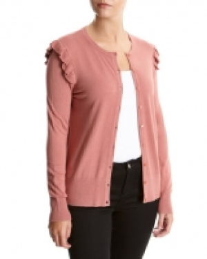 Frill Button Front Cardigan