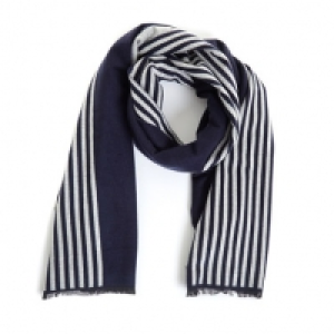 Dunnes Stores  Stripe Double Faced Scarf