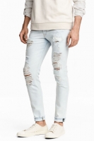 HM   Skinny Low Trashed Jeans