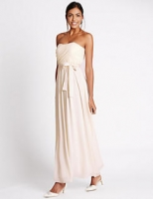 Detachable Straps Pleated Maxi Dress 120.00 €