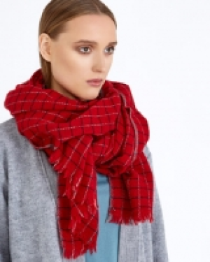 Carolyn Donnelly The Edit Wool Check Scarf