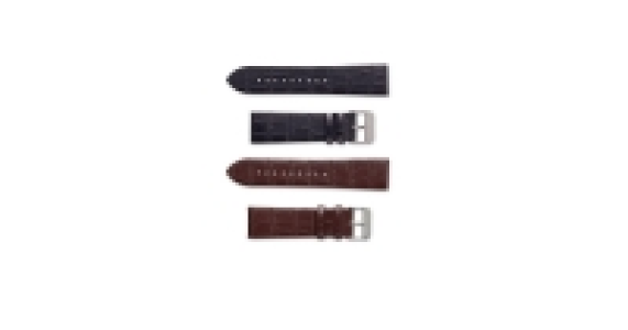 Mens 18mm Brown/Black Watch Straps