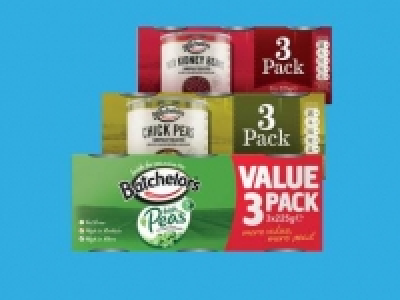 BATCHELORS Irish Peas/Chick Peas/ Red Kidney Beans