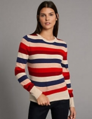 Pure Cashmere Striped Round Neck Jumper 135.00 €