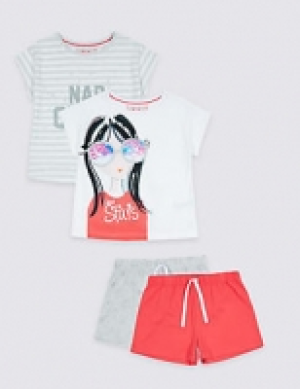 2 Pack Short Pyjamas (3-16 Years) 24.00 €