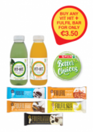 VIT HIT / FULFIL Drinks Range / Protein Bars range 500ml / 6