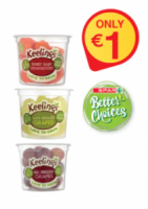 KEELINGS Sweet Baby Strawberries / Red Seedless Grapes / See