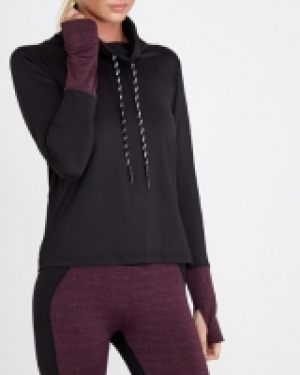 Marl Cuff Cowl Neck Jumper
