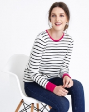 Paul Costelloe Living Studio Contrast Stripe Jumper