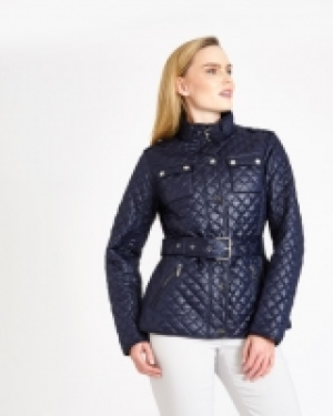 Gallery Belted Quilted Jacket