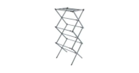 Silver/Black 3-Tier Expanding Airer